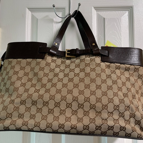 GUCCI GG Canvas Hand Bag Beige 10625 Price-Firm. - Picture 2 of 10
